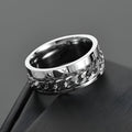 ANELLO CON CATENA GOLDGREYMON - ROMAN ARGENTO