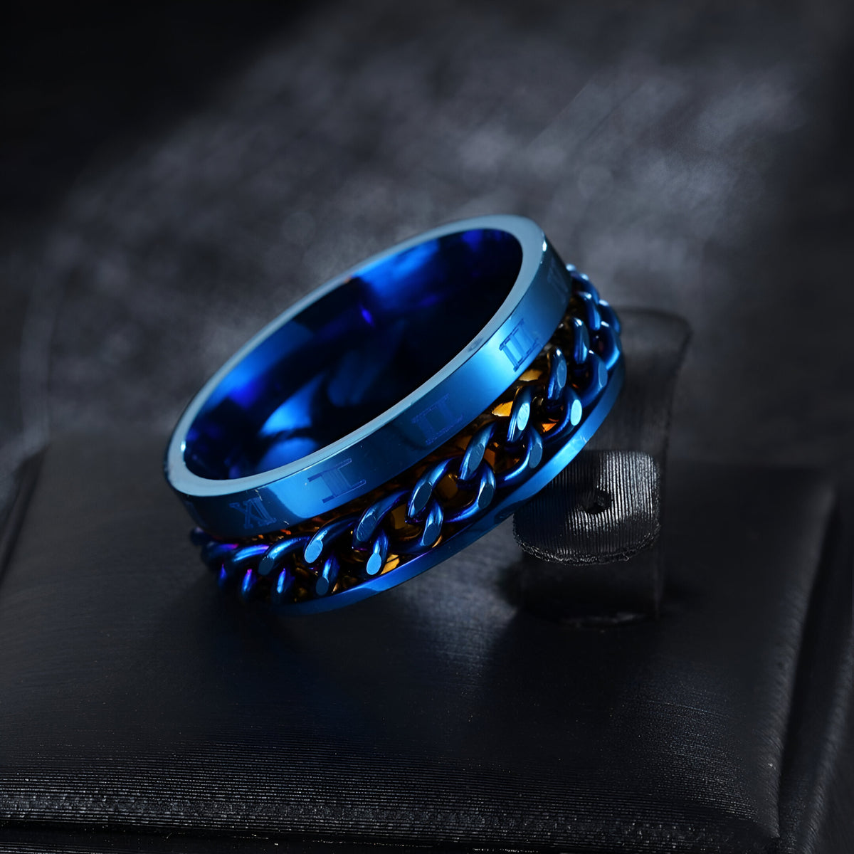 ANELLO CON CATENA GOLDGREYMON - ROMAN BLU