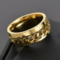 ANELLO CON CATENA GOLDGREYMON - ROMAN ORO