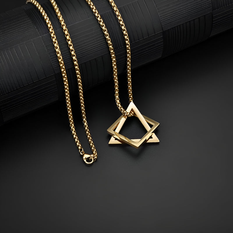 COLLANA GEOMETRICA ORO GOLDGREYMON