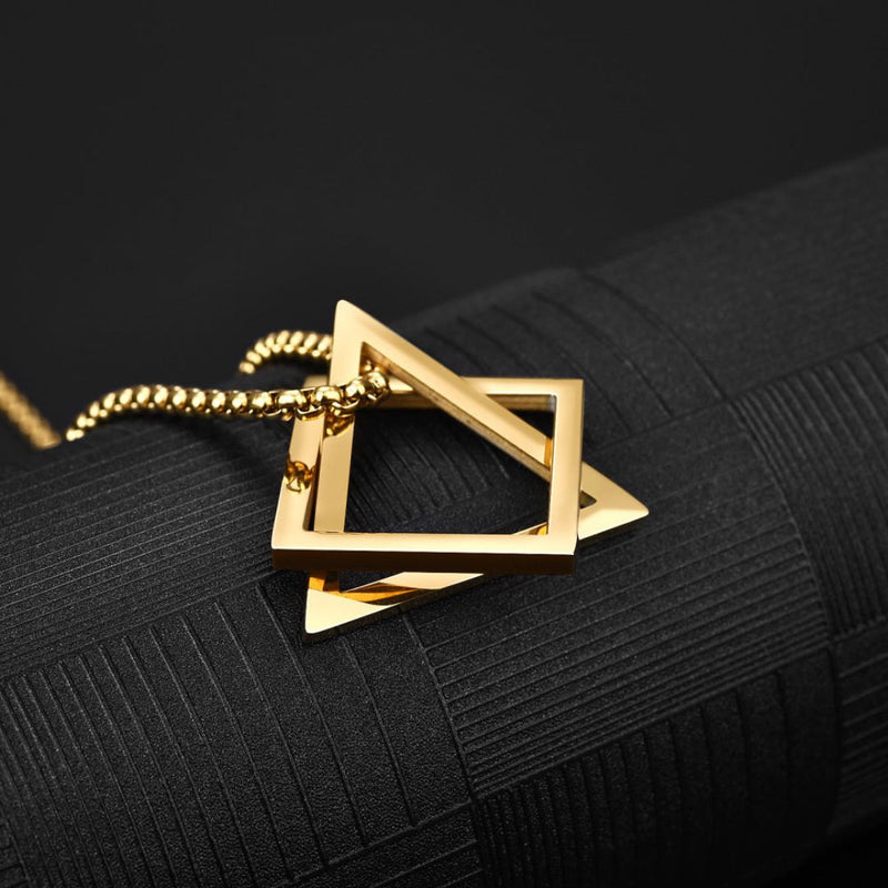 COLLANA GEOMETRICA ORO GOLDGREYMON