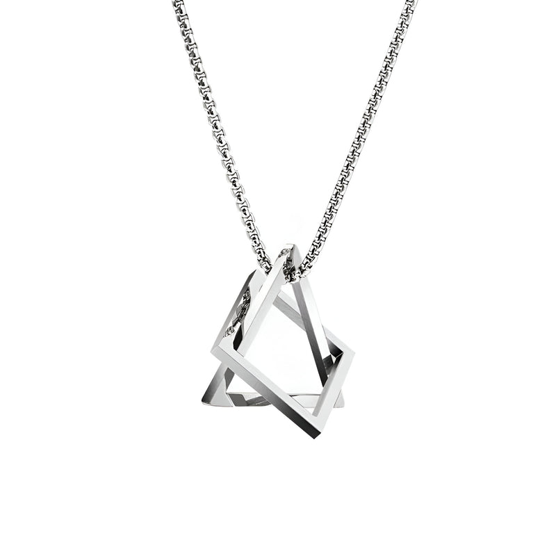 COLLANA GEOMETRICA GOLDGREYMON ARGENTO