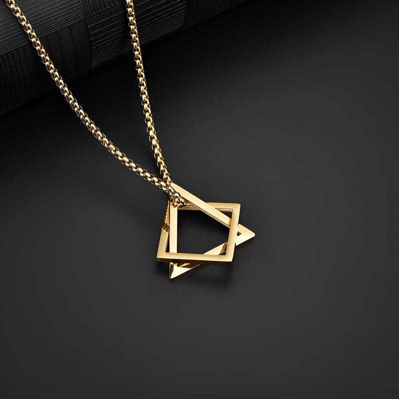 COLLANA GEOMETRICA ORO GOLDGREYMON